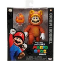 The Super Mario Bros. Movie - 5 Inch Action Figures Series 2 – Tanooki Mario Figure with Leaf Accessory Super Mario Bros. Phim - Nhân Vật Hành Động 5 Inch Series 2 – Hình Tanokei Mario Có Phụ Kiện Lá