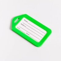 Thẻ tên đánh dấu và ghi nhớ hành lý, chìa khóa Name tag vali - có sẵn vòng treo - Móc xanh lá