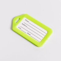 Thẻ tên đánh dấu và ghi nhớ hành lý, chìa khóa Name tag vali - có sẵn vòng treo - móc xanh chuối