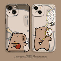 Thể Thao Capybara Thích Hợp Cho Apple 16promax Vỏ Điện Thoại iPhone14 Kapibara 13 Thanh 15 Bóng Bàn mini Cầu Lông 12 Chụp 11 Bộ xs / xr / x / 8plus / 7p / se