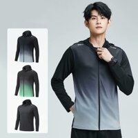 Thể Thao Nam Thể Dục Quần Áo Chạy Bộ Dây Kéo Áo Khoác Chạy Bộ Buổi Sáng Đi Xe Đạp Huấn Luyện Sát Nhanh-