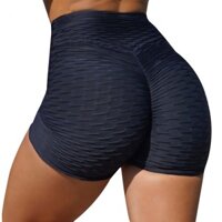 Thể Thao Skinny Quần Tập Yoga Eo Cao Nâng Hông Quần Tập Yoga Nữ Kích Thước Lớn Màu Trơn Thể Dục Bong Bóng Quần Short Ba Điểm Nữ 2.18