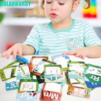 Thẻ tô màu nước bảng chữ cái SOLARBURST, Bảng chữ cái A-Z Digital Aqua Painting Doddle Flashcards, 26 chữ cái ABC Words Coloring 26 Bảng chữ cái Thẻ nước cho trẻ mới biết đi