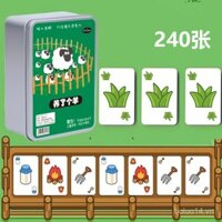 Thẻ trò chơi cừu, thẻ trò chơi bảng xếp hình, thẻ poker Match-3, đồ chơi tương tác giữa cha mẹ và con cái, ghép cặp