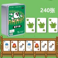 Thẻ trò chơi cừu, thẻ trò chơi bảng xếp hình, thẻ poker Match-3, đồ chơi tương tác giữa cha mẹ và con cái, ghép cặp