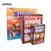 Thẻ trò chơi DITIPOO, Tham gia bữa tiệc Sushi Go vui nhộn, Trò chơi tiệc bền bỉ bằng giấy 2024 Tập hợp gia đình