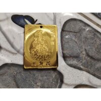 thẻ vàng quan thế âm bồ tát móc khóa miếng dán điện thoại vàng quan âm bình an an lành như ý VHMART57