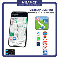 Thẻ Vietmap Live Pro Chính Hãng 2025, cảnh báo tốc độ, camera phạt nguộ.i dùng trên điện thoại