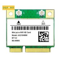 Thẻ WiFi AX210HMW WiFi 6E Mini PCI-E AX210 802.11Ax / Ac 2.4G / 5G / / 6G BT5.2 Bộ chuyển đổi không dây cho máy tính xách tay