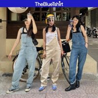 TheBlueTshirt - Quần yếm jean dài suông cho nữ - The Original Denim Overalls