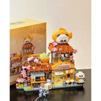 thelei bộ xếp hình lego Loz chính hãng nhà cửa hàng động vật dễ thương đáng yêu bình yên đồ chơi quà tặng sưu tầm