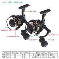Thêm 500 / 800 Series EVA Grip Máy câu siêu nhẹ 12 + 1BB Tỷ lệ bánh răng tốc độ cao 5.2: 1 Máy quay Mini BSS