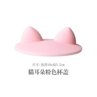 Thêm Dễ Thương Silicone Nắp Cốc Hoạt Hình Nắp Cốc Cốc Quai To Kính Nắp Cốc Cốc Nước Nắp Gốm Cốc Chống Tràn Nắp