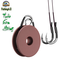 Thẻo Săn Hàng Lưỡi Đôi Buộc Sẵn Chuyên Câu Đài - Cước Carbon - Lưỡi Săn Hàng Thép Hợp Kim phủ Niken - AA71