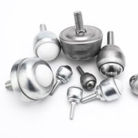 Thép Carbon Đa Năng Bóng Có Cần CY19D Thép Không Gỉ 25F Vòng Bi Máy Dụng Cụ Đa Năng Bull Mắt Bánh Xe Nylon Thép Bóng