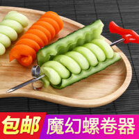 Thép không gỉ 304 Trái cây Rau Thiết bị xoắn ốc Cà rốt Dưa chuột Xoắn Dao Dụng cụ nhà bếp bằng thép không gỉ Cắt xoắn ốc Hoa