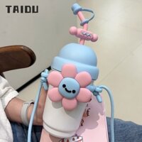 Thép không gỉ cao cấp 700Ml có cốc giữ nhiệt ống hút