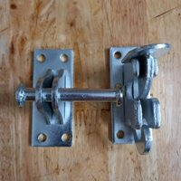 (Thép mạ)- 100 bộ chốt cửa tự động tự đóng tự sập - Then cố định/Di động - Cam kết hàng không chuẩn hoàn tiền...