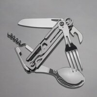 Thép Sinh Tồn Gấp Dao Cắm Trại Tiện Ích EDC Đa Năng Săn Bắn Cung Cấp Thụy Sĩ Bỏ Túi Dao