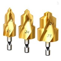 Thép tốc độ cao Spigot Reamer Chuôi lục giác PPR Nhựa Ống Reaming Bit Spigot Expander Mũi khoan thực tế Dụng cụ tháo gỡ ống nước