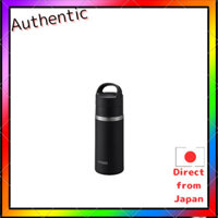 [Thermal Insulated and Dishwasher-Safe] Tiger Thermal Bottle 360ml Vacuum Insulated Carbonated Drinks Bottle Stainless Steel Beer-Compatible with Handle Holder for Easy Carrying Compact MKB-T036KK Black