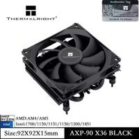 Thermalright AXP90 X36 Đen Cấu Hình Thấp CPU Làm Mát Không Khí Tản Nhiệt CPU 36 Mm Chiều Cao Quạt PWM AGHP CPU Tản Nhiệt Cho AM4 AM5 / Intel 1150 / 1151 / 1200 / 1700