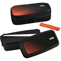 Thermos Bento Box Fresh Lunch Box 600ml Black Orange DJO-600 BKOR