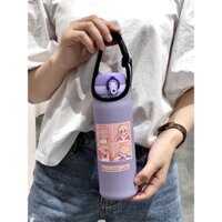 Thermos Bình Nước Giữ Nhiệt Họa Tiết Hoạt Hình Dễ Thương Cho Bé Giá Đỡ