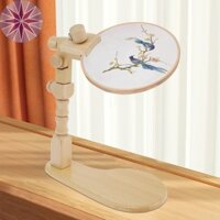 Thêu Hoop Đứng Gỗ Sọc Chữ Thập Đứng Có Thể Điều Chỉnh Khung Thêu Đứng Xoay Thêu SHOPTTKC6203