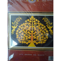 [THÊU KÍN] Tranh thêu chữ thập Cây bồ đề Phượng Hoàng - E173(80x60cm)