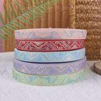 Thêu Ren Dân Tộc Jacquard Ruy Băng Quần Áo Phụ Kiện Tám Kho Báu Có Ren Handmade DIY Nhóm Quạt Cạnh Dải Vải