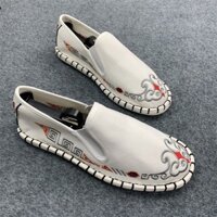 Thêu Tay Cũ Bắc Kinh Giày Vải Nam Thần Guy Giày Vải Xishan Giày Xã Hội Cặp Đôi Giày Đậu Hà Lan wtt2024613