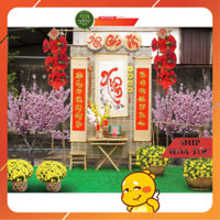 thi công trang trí tiểu cảnh Tết 2024 Mành tre trúc trang tri Tết nhận tư vấn, thiết kế ,