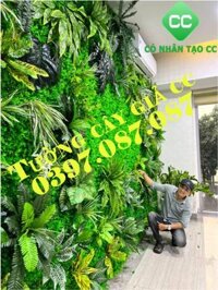 Thi công tường cây giả Quận 2 HCM