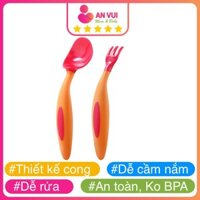 Thìa Ăn Dặm, Bé Tập Xúc, Muỗng Nĩa cong, Đồ Dùng Ăn Dặm - Anvuistore