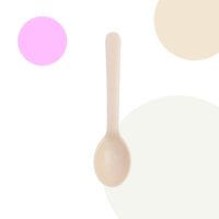 Thìa ăn dặm ,Muỗng cho bé inochi cho trẻ nhỏ tự ăn thông minh loại dài Amori Chính hãng INOCHI - Cam,4 chiếc