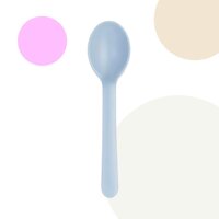 Thìa ăn dặm ,Muỗng cho bé inochi cho trẻ nhỏ tự ăn thông minh loại dài Amori Chính hãng INOCHI - Xanh,4 chiếc