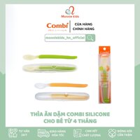 THÌA ĂN DẶM SILICONE COMBI CHO BÉ TỪ 4 THÁNG