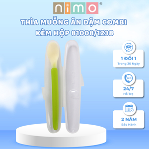 Thìa ăn kèm hộp Combi 1008 (81008) màu cam
