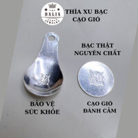 Thìa bạc cạo gió, đánh cảm, đồng bạc cạo gió DaLiA Jewelry bạc ta nguyên chất đồng xu đánh gió