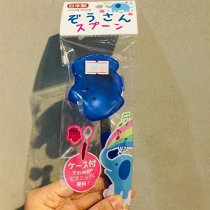 Thìa inox cho bé kèm hộp đựng hình thú (Japan)