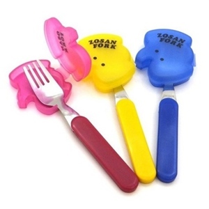 Thìa inox cho bé kèm hộp đựng hình thú (Japan)