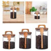 Thìa kín và thìa trong suốt, Dụng cụ sắp xếp thực phẩm lọ thủy tinh, Hộp đựng đường cho kẹo, muối, ngũ cốc