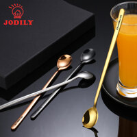 Thìa, Muỗng Jodily Inox 304 Mạ Vàng Cao Cấp - Uống Cà Phê, Sinh Tố, Nước Ngọt, Ăn Hoa Quả KT19.5x3cm - Vàng