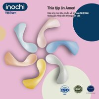 Thìa nhựa cong tập ăn Amori xuất Nhật của Inochi ( 1 chiếc, giao màu ngẫu nhiên )