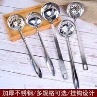 Thìa Nồi Lẩu Inox Lớn Có Rãnh Thìa Súp Tay Cầm Dài Dụng Cụ Lọc Súp Thương Mại Thìa Súp Lớn Thêm Dày Có Móc Thìa Gia Đình YRC0