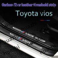 Thích hợp cho 14-20 năm Toyota Vios FS dải ngưỡng xe tự dính chống bước sửa đổi trang trí bàn đạp chào mừng miếng dán bảo vệ chống đá
