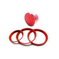 Thích hợp cho 18XV 19-23 Forester Điều Hòa Không Khí Núm Vòng Trang Trí Hợp Kim Nhôm Miếng Dán Trang Trí Phong Cách Mới Sản Phẩm Chất Lượng Cao Sản Phẩm Nhà Máy