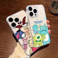 Thích hợp cho Apple 16 / 15 Ốp điện thoại Monster University iPhone14plus Premium 13promax Trong suốt 12mini Silicone 11 Cặp đôi xsmax Soft 8 Simple XR Male 7 Nữ Phong cách mới se Cover 6