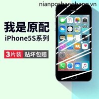 Thích hợp cho Apple 5s Phim cường lực iphone5s Phim điện thoại di động 5c Bảo hiểm toàn màn hình ipnoe5 Five HD ip5s Pingguo 5 Bảo vệ mắt Chống ánh sáng xanh Bảo vệ màn hình ipone iphones5 Phim thủy tinh